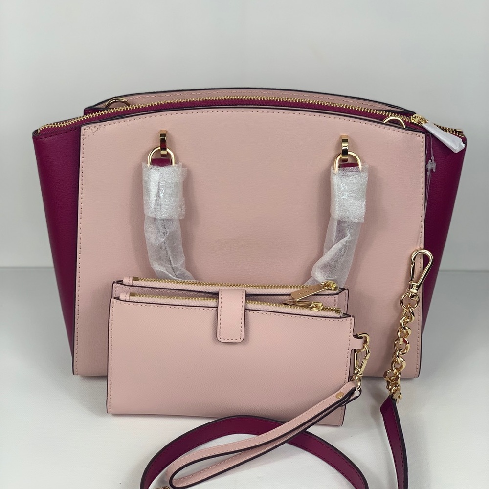NWT Michael Kors Ellis Satchel & Wallet Set - Picture 4 of 8